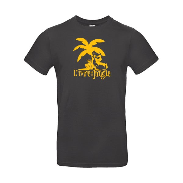 L'ivre de la jungleFlex jaune or - E190 T-shirt|Used Black||2XL