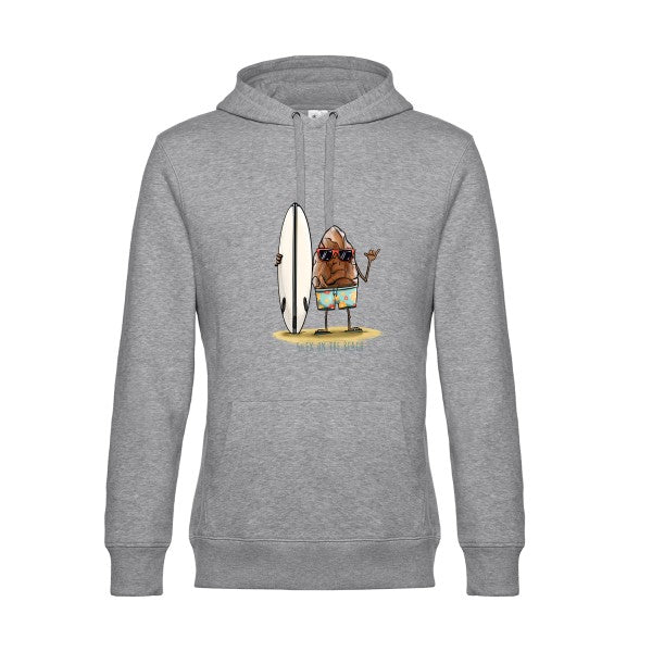Silex-V2- Sweat à capuche original Heather Grey - RueDuTeeshirt