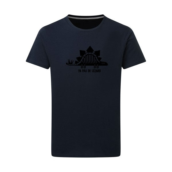 Ya pas de lézard noir -Flex noir sur T-shirt SG  Navy  5XL