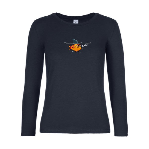 t-shirt lsl femme Bouh-  Navy flex 