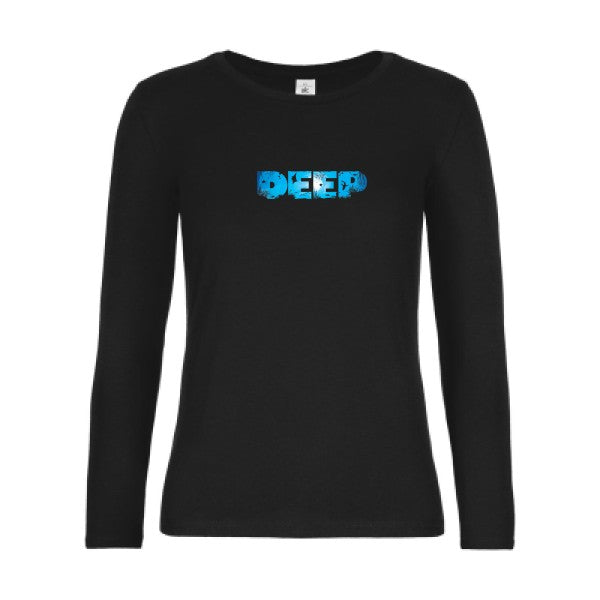 t-shirt lsl femme deep-  Black flex 