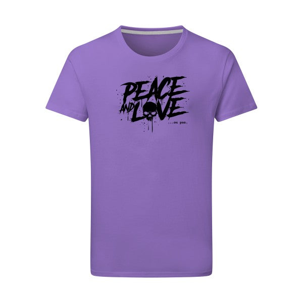 Peace or no peace - Flex noir Tshirt original Aster Purple  2XL