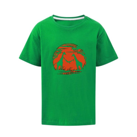 girafe SG - Kids T-shirt enfant Kelly Green Taille 140 (9-10/XL)