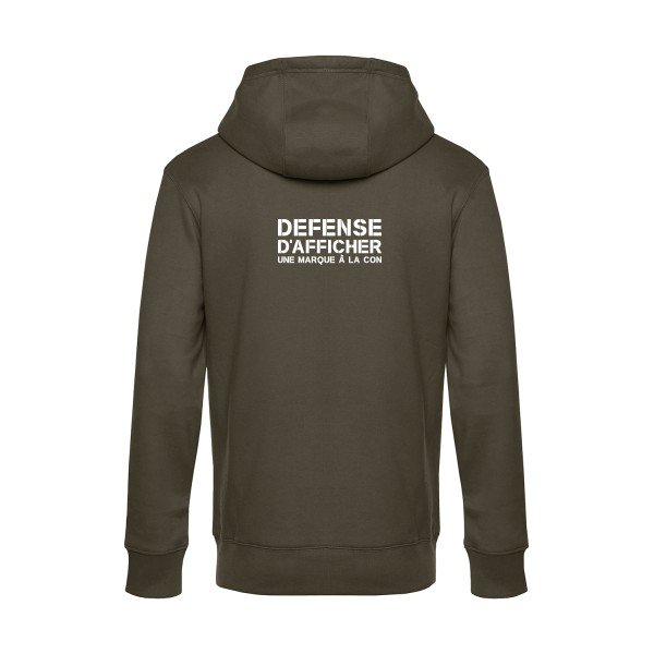 Marque-a-la-Con sweat shirt original Khaki flex Blanc impression Dos