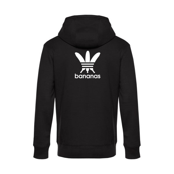 bananas sweat shirt original Black flex Blanc impression Dos