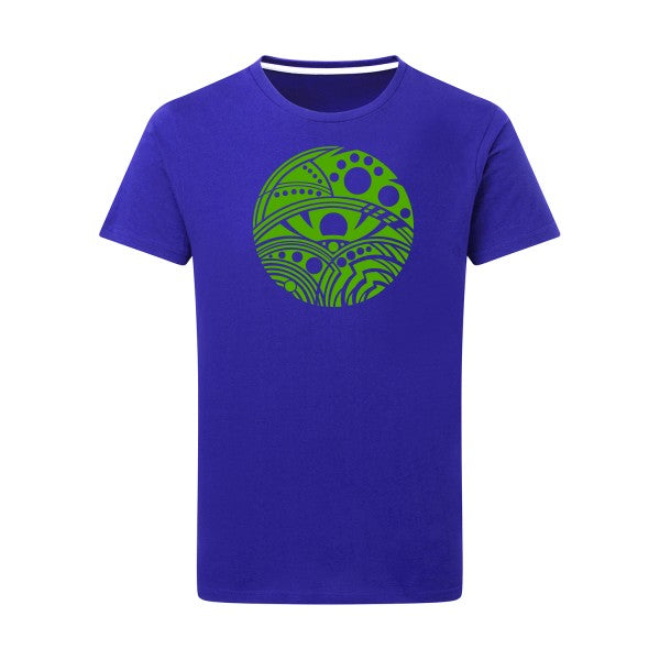 Eye vert pomme -Flex vert pomme sur T-shirt SG  Royal Blue  5XL