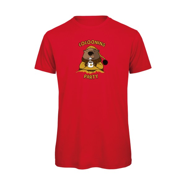 T-shirt humour original Cocooning T Shirt couleur Red