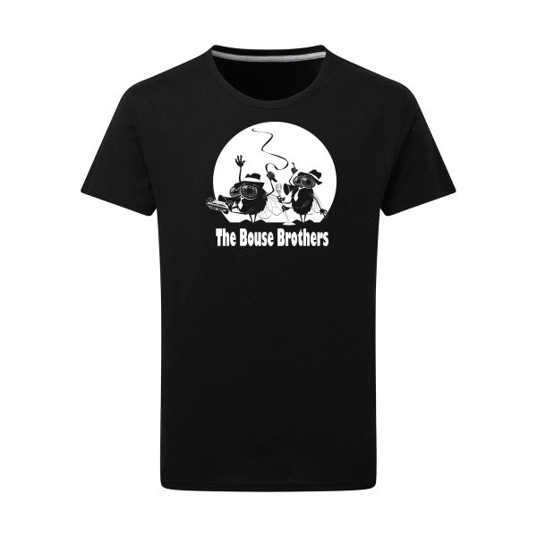 The Bouse Brothers -Flex Blanc sur T-shirt SG  Dark Black  4XL