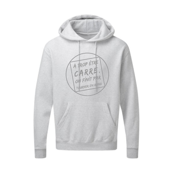 Cercle vicieux |Sweat  capuche humoristique Gris 