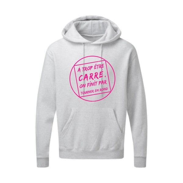 Cercle vicieux |Sweat  capuche humoristique Rose fluo 