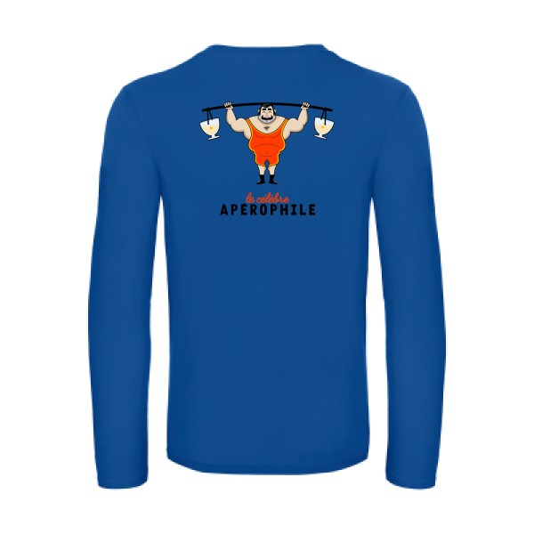 aperophile-t-shirt-manches-longues-original-humour -Royal Blue