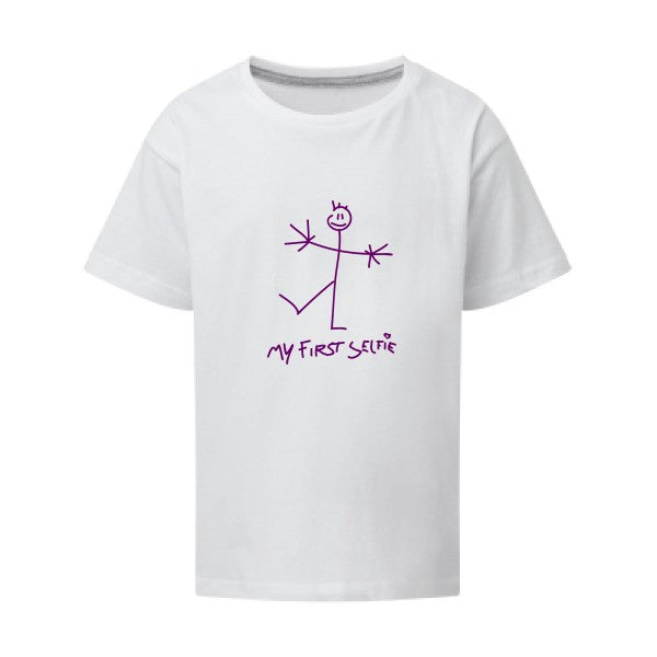 First Selfie Flex Violet SG - Kids T-shirt enfant White Taille 152 (11-12/2XL)