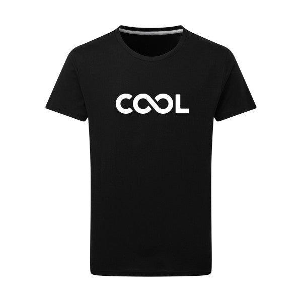 Infiniment cool Blanc -Flex Blanc sur T-shirt SG  Dark Black  4XL