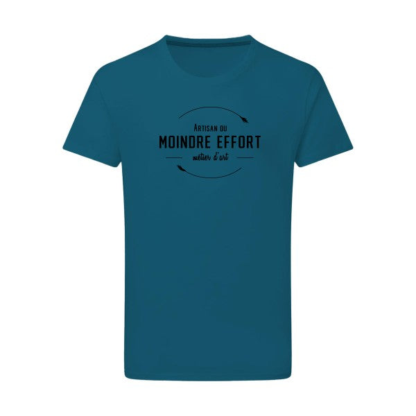 Artisan du moindre effort noir -Flex noir sur T-shirt SG  Petrol  2XL