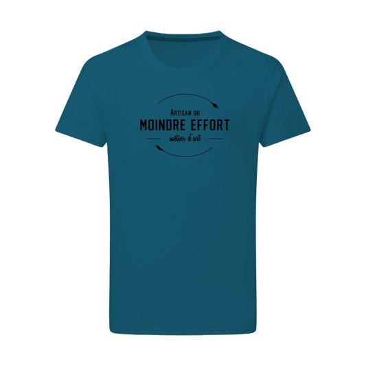 Artisan du moindre effort noir -Flex noir sur T-shirt SG  Petrol  2XL