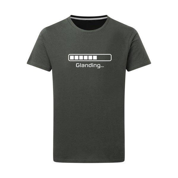 Glanding -Flex noir sur T-shirt SG  Charcoal  5XL