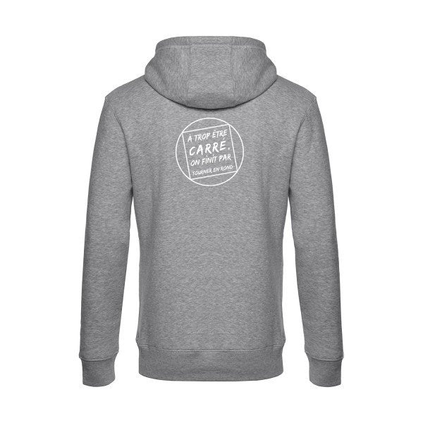 Cercle-vicieux sweat shirt original Heather Grey flex Blanc impression Dos