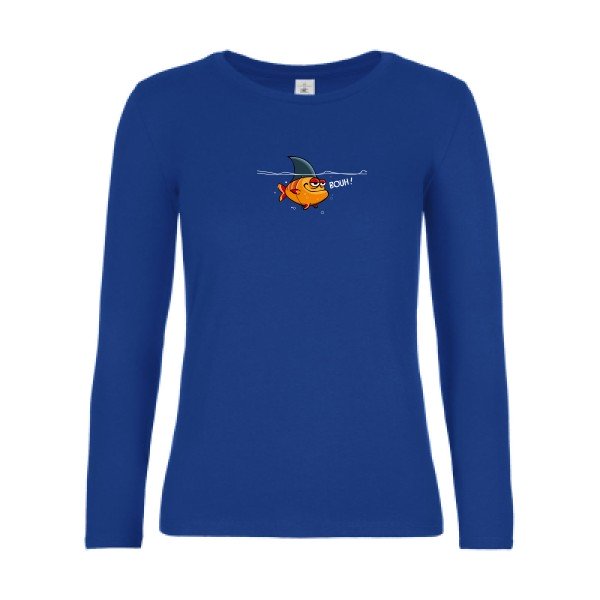 t-shirt lsl femme Bouh-  Royal Blue flex 