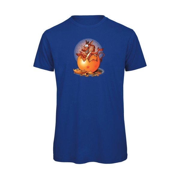 T-shirt humour original Dragon Surprise T Shirt couleur Royal Blue