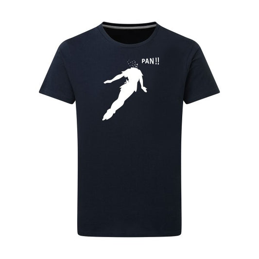 Peter Blanc -Flex Blanc sur T-shirt SG  Navy  5XL