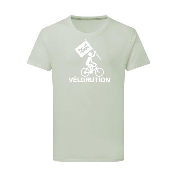 Vélorution - Flex Blanc Tshirt original Pastel Macchiato  2XL