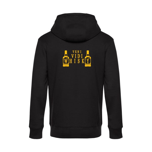 sweat à capuche homme original VENI VIDI WHISKY