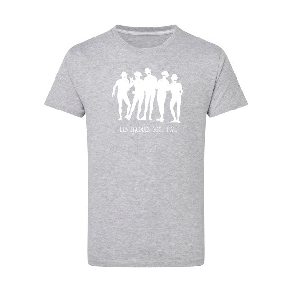 Les Jacques sont Five Blanc -Flex Blanc sur T-shirt SG  Light Oxford  5XL