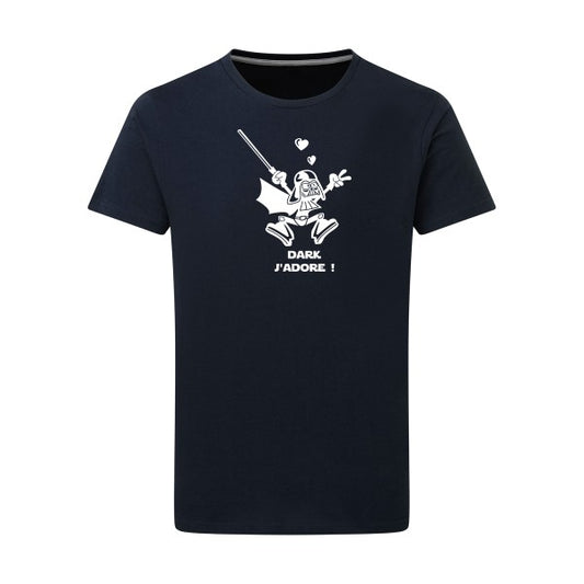 dark Blanc -Flex Blanc sur T-shirt SG  Navy  5XL