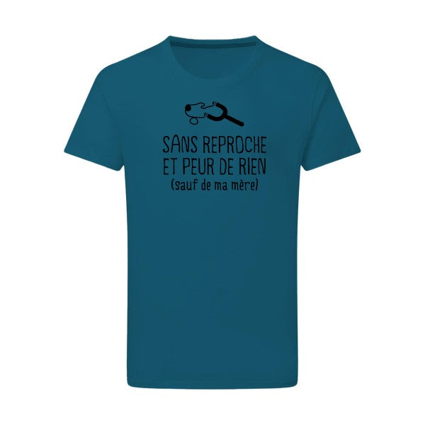 Sans reproche noir -Flex noir sur T-shirt SG  Petrol  2XL