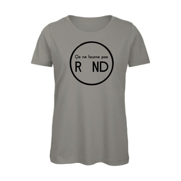 T shirt humour bio femme   femme bio|Ã§a ne tourne pas rond ! Noir 