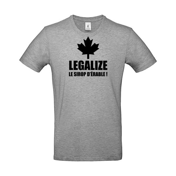 Legalize le sirop d'érableFlex noir- T-shirt E190|Sport Grey||5XL