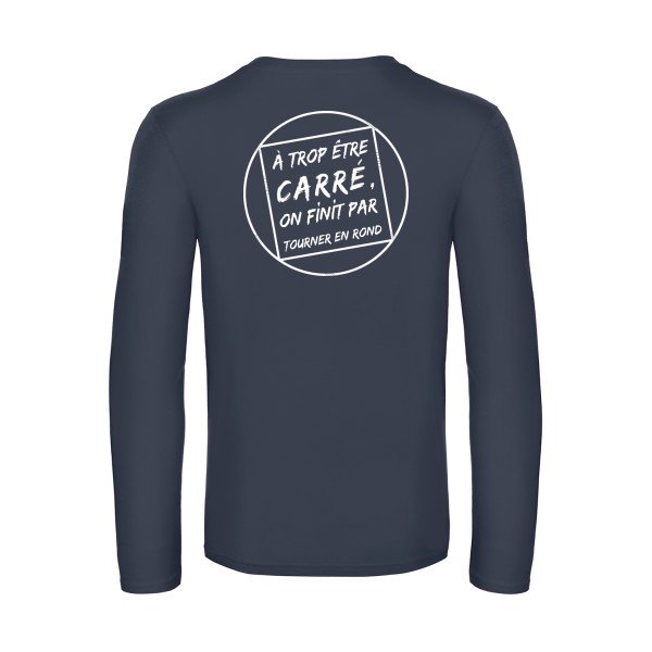 cercle vicieux - t shirt- manches- longues- original- humour- Navy impression Dos