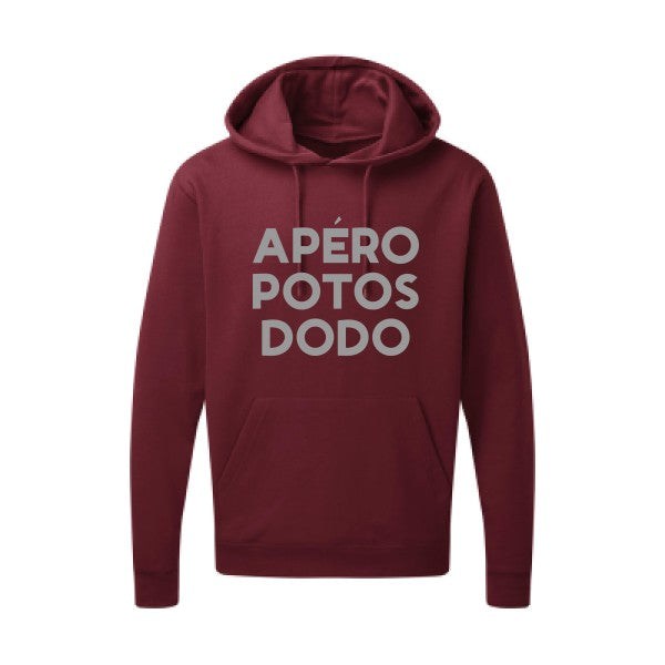 Apéro Potos Dodo  |Sweat  capuche humoristique Gris 