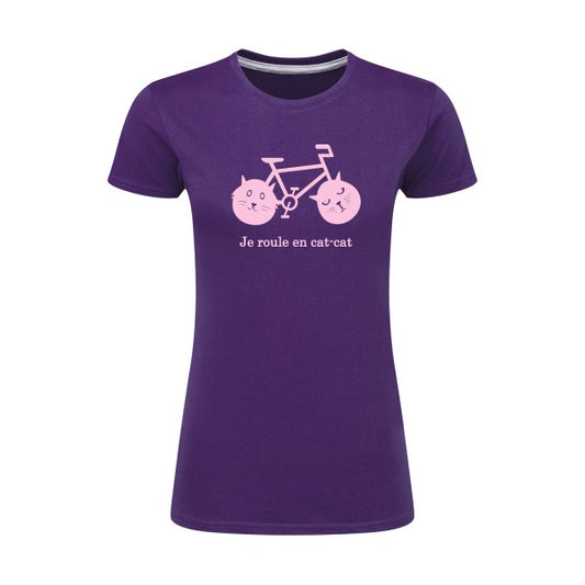 cat-cat bike | Rose |T shirt original femme|SG