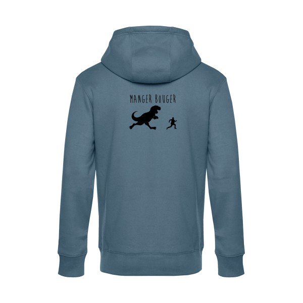 MANGER-BOUGER sweat shirt original nordic blue flex Noir impression Dos