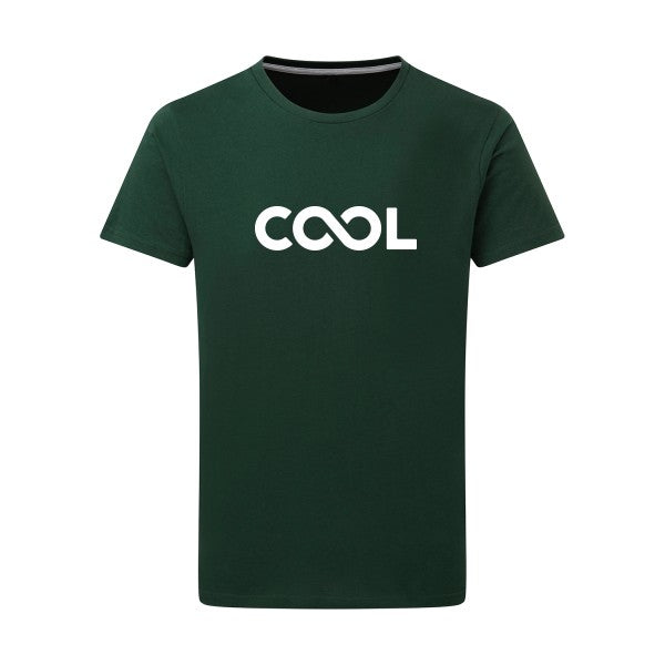 Infiniment cool Blanc -Flex Blanc sur T-shirt SG  Bottle Green  2XL