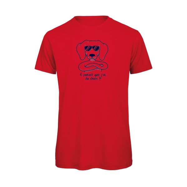 T-shirt humour original Avoir du chien T Shirt couleur Red