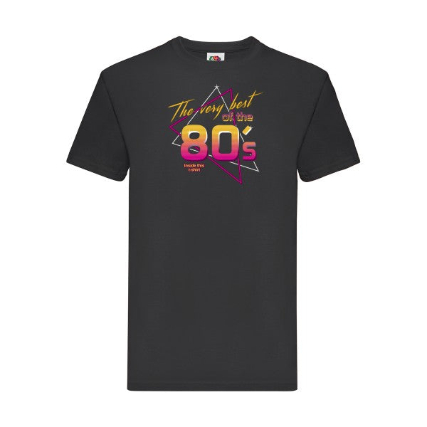 annee 80s Fruit of the loom 205 g/m² T-shirt/ noir