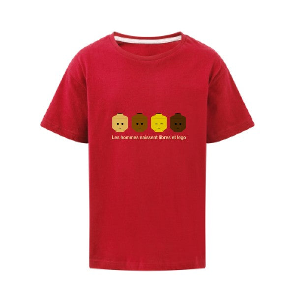 libre et légo SG - Kids T-shirt enfant Red Taille 152 (11-12/2XL)