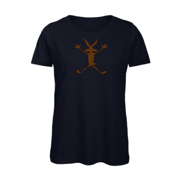 Nouvel-echec- - t-shirt original femme Navy