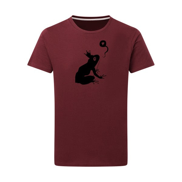 Prince Rainette noir -Flex noir sur T-shirt SG  Burgundy  2XL