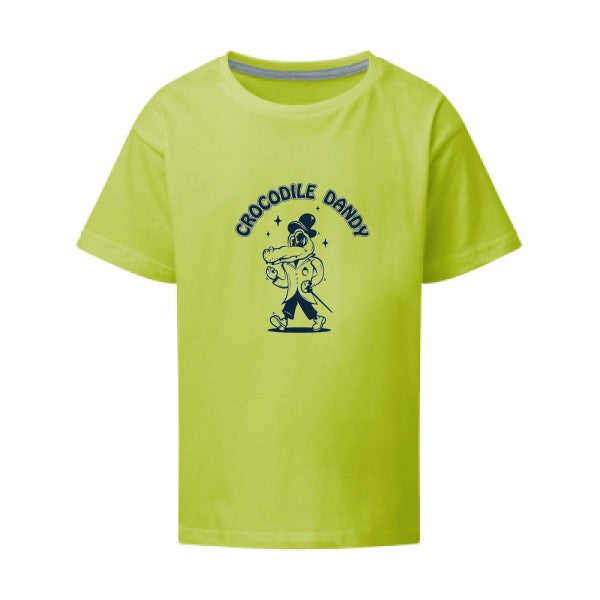 Crocodile dandy SG - Kids T-shirt enfant Lime Taille 152 (11-12/2XL)