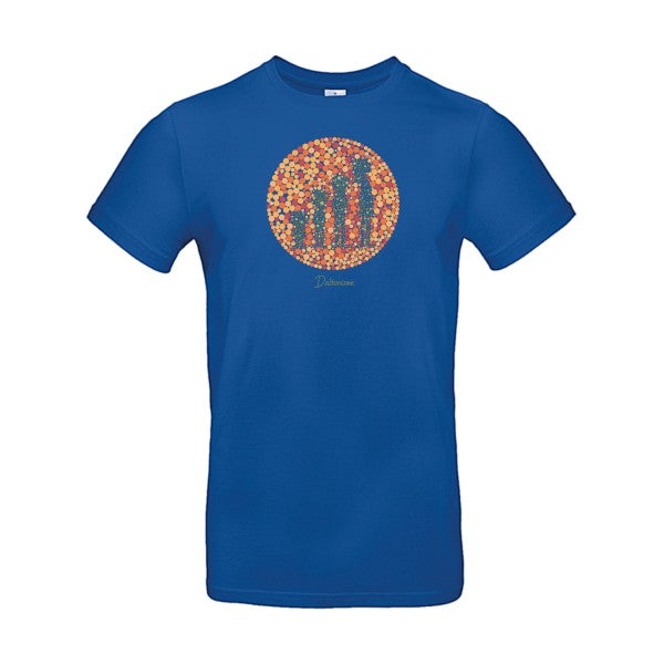 T-shirt humour original Daltonisme T Shirt couleur Royal Blue