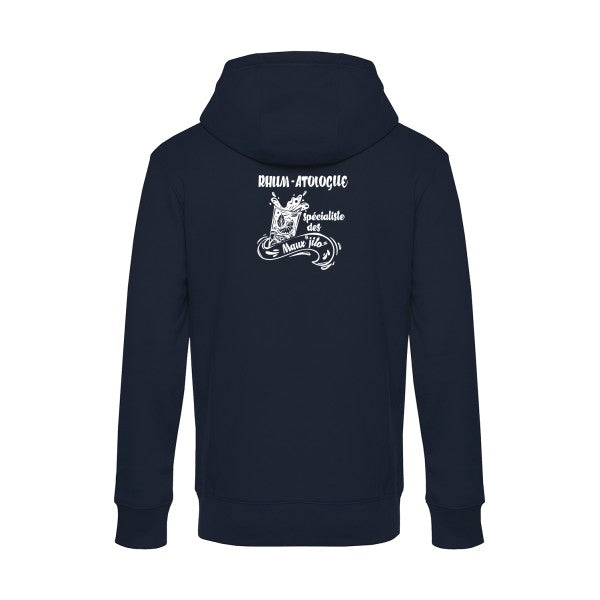 Rhum-atologue sweat shirt original Navy Blue flex Blanc impression Dos
