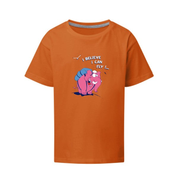 Just believe you can fly  SG - Kids T-shirt enfant Orange Taille 152 (11-12/2XL)