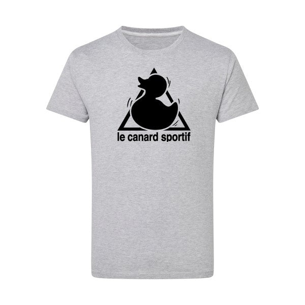 Canard Sportif noir -Flex noir sur T-shirt SG  Light Oxford  5XL