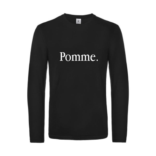 pub subliminale - t shirt- manches- longues- original- humour- Black impression Face