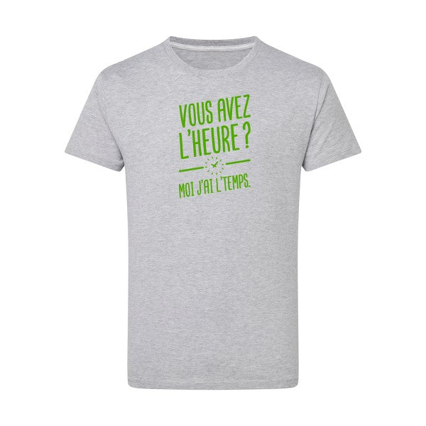 Vous avez l'heure? Moi j'ai l'temps. - Flex Vert pomme Tshirt original Light Oxford  5XL