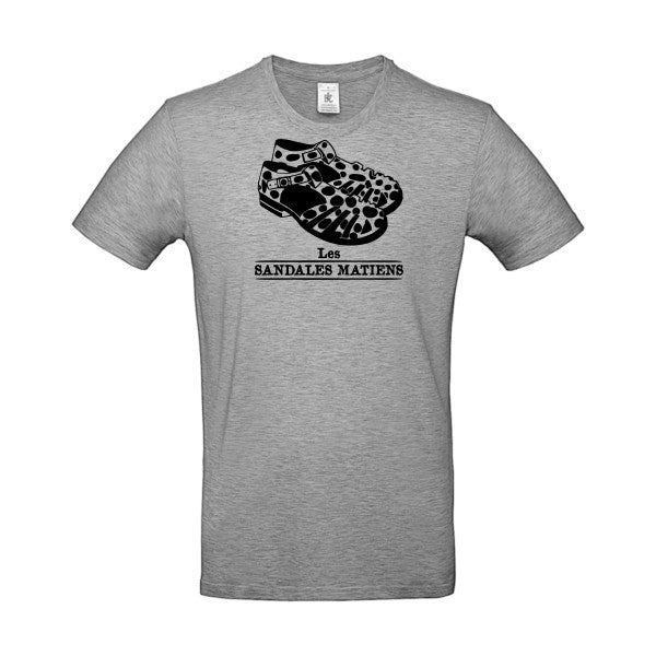 Les sandales matiens |E190 T-shirt|Sport Grey||5XL