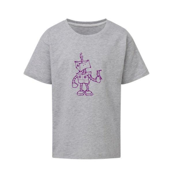 Robot & Bird Flex Violet SG - Kids T-shirt enfant Light Oxford Taille 152 (11-12/2XL)